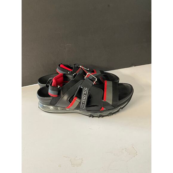 Fendi Roma Air Sole Trekking Sandals Black Red Gray Size 42 Italy main image 14